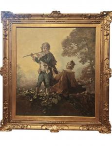 "Scena galante" di Riccardo Pellegrini (1899)